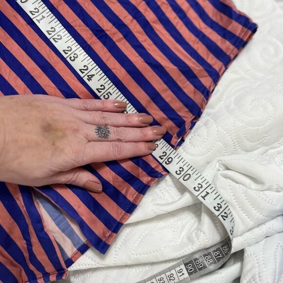 Stussy Striped Silk Shirt  pink and blue button down large - Picture 9 of 15